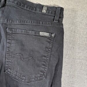 7 For All Mankind Standard Mens Black Straight Leg Jeans AT519Y702 Size 34x30